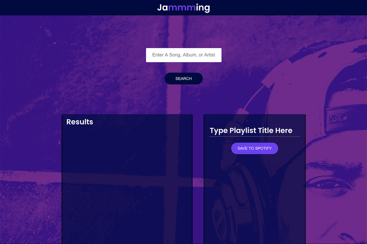 Jammming Spotify App