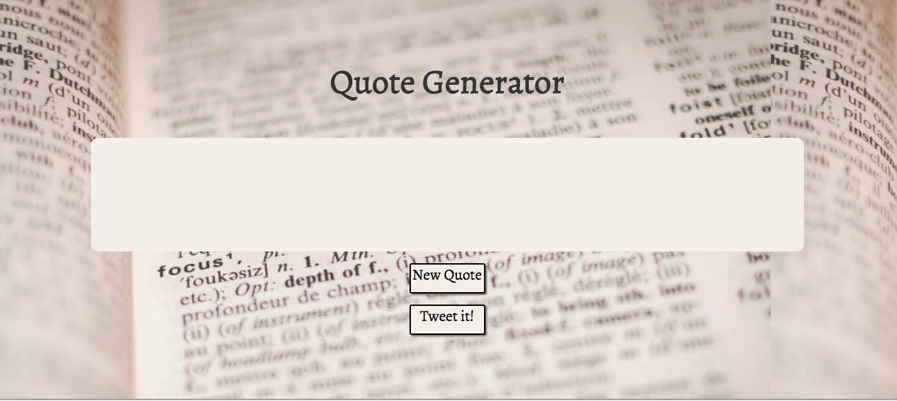 Quote Generator